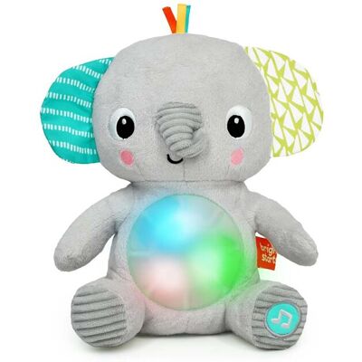 BRIGHT STARTS Hračka plyšová hudobná svietiaca Hug-a-bye Baby™ sloník 0m+ BRIGHT STARTS Hračka plyšová hudobná svietiaca Hug-a-bye Baby™ sloník 0m+