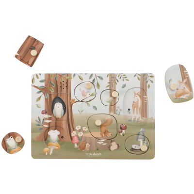LITTLE DUTCH Puzzle so zvukom Forest friends LITTLE DUTCH Puzzle so zvukom Forest friends