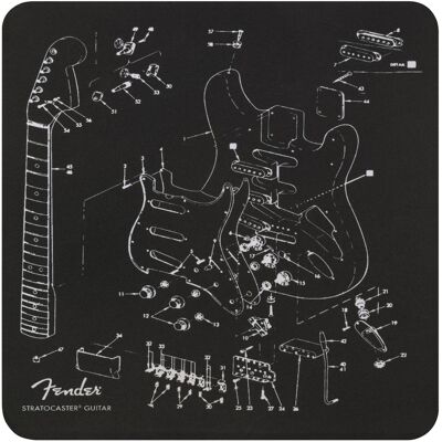 Fender Mousepad Exploded Strat Fender Mousepad Exploded Strat