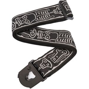 D'Addario Joe Satriani Planet Lock Guitar Strap Skull n' Bones D'Addario Joe Satriani Planet Lock Guitar Strap Skull n' Bones
