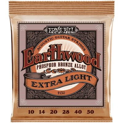 Ernie Ball 2150 Earthwood Phosphor Bronze Extra Light Ernie Ball 2150 Earthwood Phosphor Bronze Extra Light