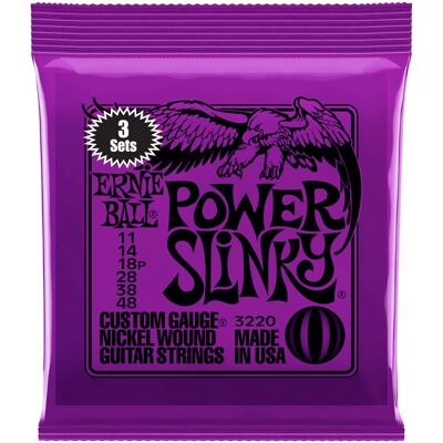 Ernie Ball 3220 Nickel Wound Power Slinky 3 Pack Ernie Ball 3220 Nickel Wound Power Slinky 3 Pack