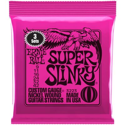 Ernie Ball 3223 Nickel Wound Super Slinky 3 Pack Ernie Ball 3223 Nickel Wound Super Slinky 3 Pack