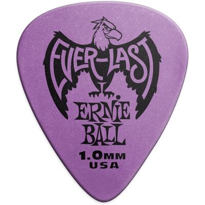 Ernie Ball Everlast Picks 1.0 Purple Ernie Ball Everlast Picks 1.0 Purple