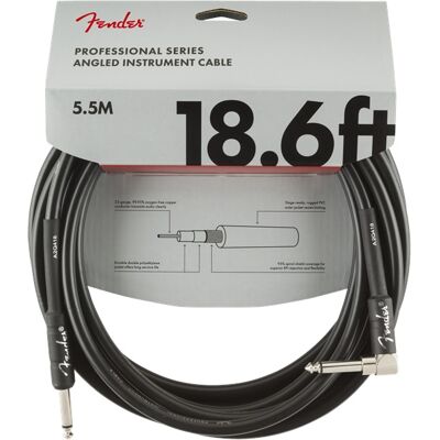 Fender Professional Series 18.6' Instrument Cable Angled Fender Professional Series 18.6' Instrument Cable Angled