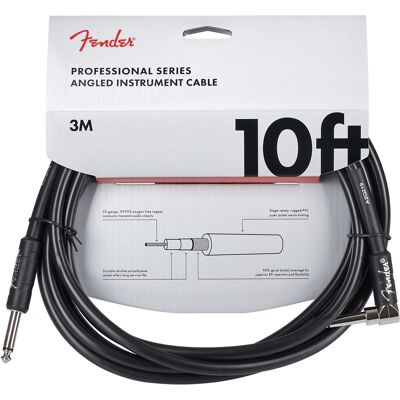 Fender Professional Series 10' Instrument Cable Angled Fender Professional Series 10' Instrument Cable Angled