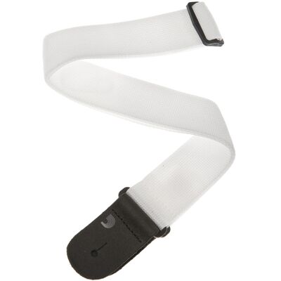 D'Addario Polypropylene Guitar Strap White D'Addario Polypropylene Guitar Strap White