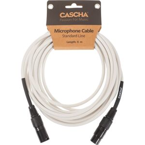Cascha Standard Line Mic Cable White 6m Cascha Standard Line Mic Cable White 6m