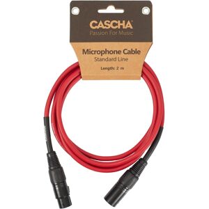 Cascha Standard Line Mic Cable Red 2m Cascha Standard Line Mic Cable Red 2m