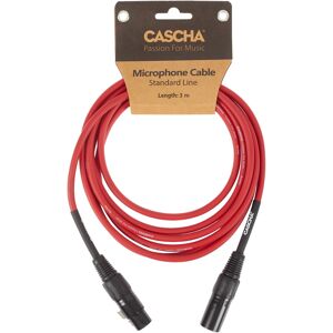 Cascha Standard Line Mic Cable Red 3m Cascha Standard Line Mic Cable Red 3m