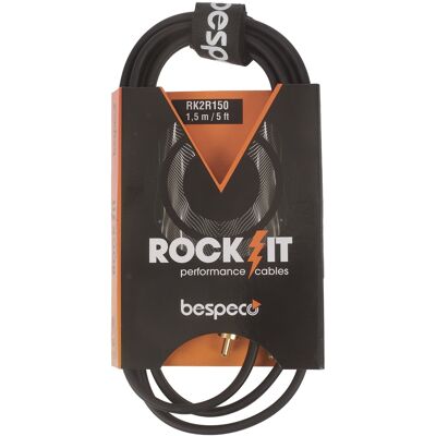 Bespeco ROCKIT Interlink Cable 2x RCA - 2x RCA 1,5 m Bespeco ROCKIT Interlink Cable 2x RCA - 2x RCA 1,5 m