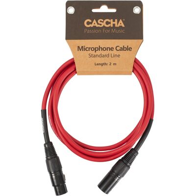 Cascha Standard Line Mic Cable Red 2m Cascha Standard Line Mic Cable Red 2m