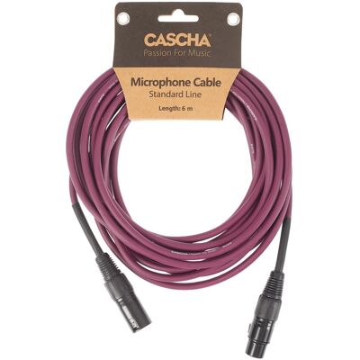 Cascha Standard Line Mic Cable Purple 6m Cascha Standard Line Mic Cable Purple 6m