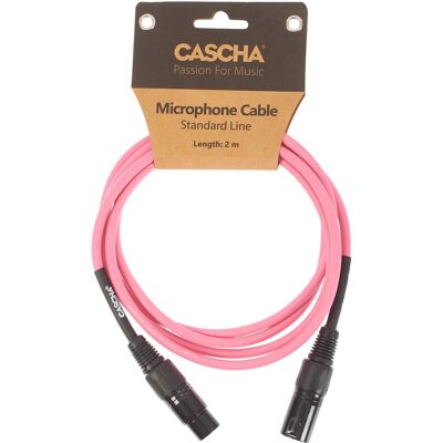 Cascha Standard Line Mic Cable Pink 2m Cascha Standard Line Mic Cable Pink 2m