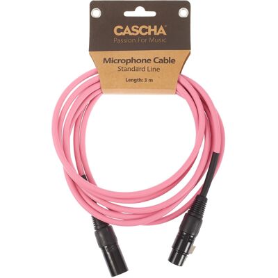 Cascha Standard Line Mic Cable Pink 3m Cascha Standard Line Mic Cable Pink 3m