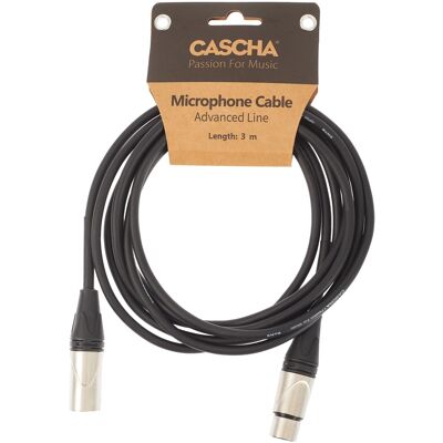 Cascha Advanced Line Mic Cable Black 3m Cascha Advanced Line Mic Cable Black 3m
