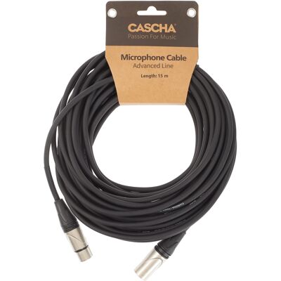 Cascha Advanced Line Mic Cable Black 15m Cascha Advanced Line Mic Cable Black 15m