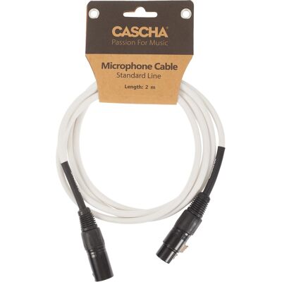 Cascha Standard Line Mic Cable White 2m Cascha Standard Line Mic Cable White 2m