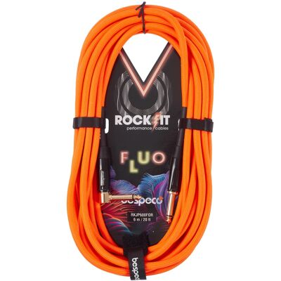 Bespeco ROCKIT FLUO Orange 6 m Right Angle Bespeco ROCKIT FLUO Orange 6 m Right Angle