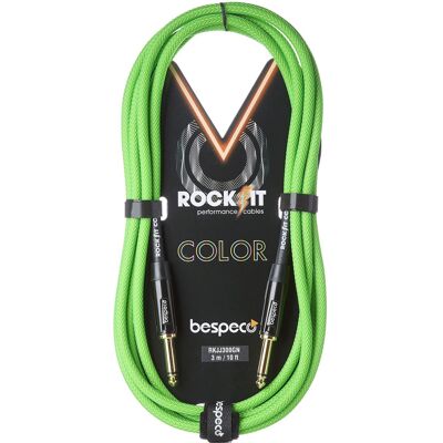 Bespeco Rockit Color Green 4,5m Jack Bespeco Rockit Color Green 4,5m Jack