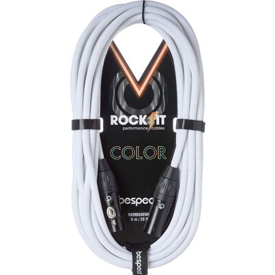 Bespeco Rockit Color White 3m XLR Bespeco Rockit Color White 3m XLR