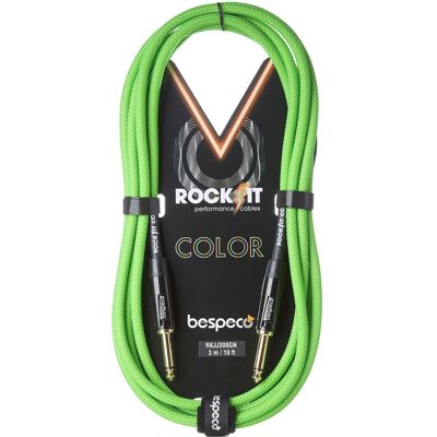 Bespeco Rockit Color Green 6m Jack Bespeco Rockit Color Green 6m Jack