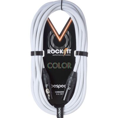 Bespeco Rockit Color White 6m XLR Bespeco Rockit Color White 6m XLR