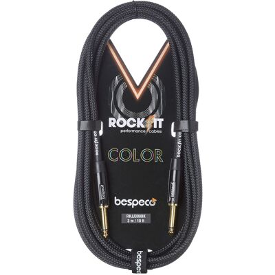 Bespeco Rockit Color Black 3m Jack Bespeco Rockit Color Black 3m Jack
