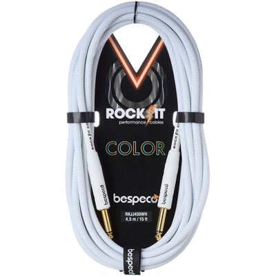 Bespeco Rockit Color White 4,5m Jack Bespeco Rockit Color White 4,5m Jack