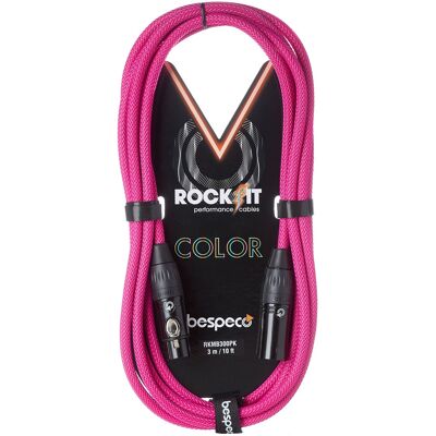 Bespeco Rockit Color Pink 3m XLR Bespeco Rockit Color Pink 3m XLR