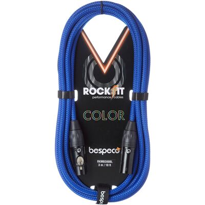 Bespeco Rockit Color Blue 10m XLR Bespeco Rockit Color Blue 10m XLR
