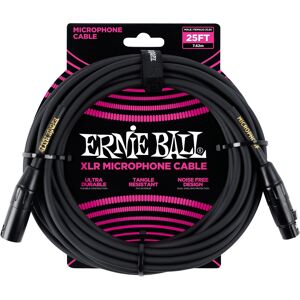 Ernie Ball 25' XLR Cable Black Ernie Ball 25' XLR Cable Black