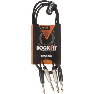 Bespeco ROCKIT Stereo Cable 2x Jack Mono - 2x Jack Mono 5 m Bespeco ROCKIT Stereo Cable 2x Jack Mono - 2x Jack Mono 5 m