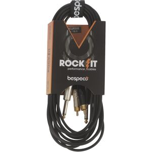 Bespeco ROCKIT Interlink Cable 2x RCA - 2x Jack Mono 5 m Bespeco ROCKIT Interlink Cable 2x RCA - 2x Jack Mono 5 m