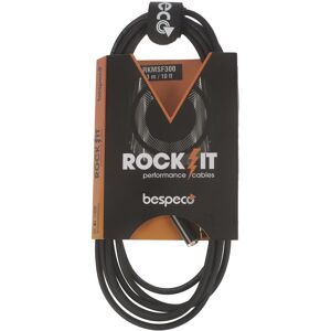 Bespeco ROCKIT Stereo Cable Jack 3,5 TRS M - Jack 3,5 TRS F 3 m Bespeco ROCKIT Stereo Cable Jack 3,5 TRS M - Jack 3,5 TRS F 3 m