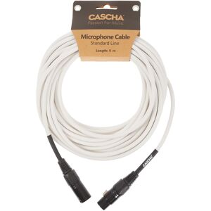 Cascha Standard Line Mic Cable White 9m Cascha Standard Line Mic Cable White 9m