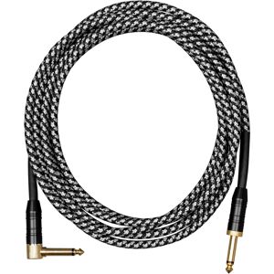 Cascha Professional Line Guitar Cable, Angled, Tweed Black, 9 m Cascha Professional Line Guitar Cable, Angled, Tweed Black, 9 m
