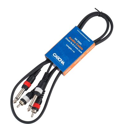 Cascha Audio Cable Stereo 1 m 6,3 mm Cascha Audio Cable Stereo 1 m 6,3 mm