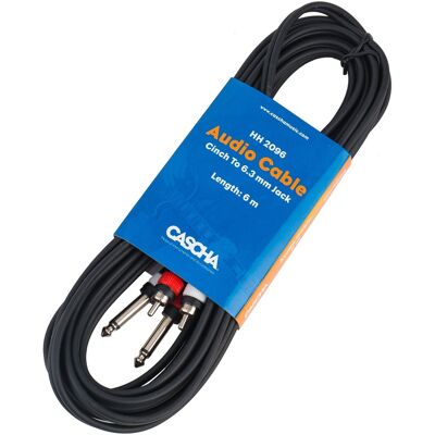 Cascha Audio Cable Stereo 6 m 6,3 mm Cascha Audio Cable Stereo 6 m 6,3 mm