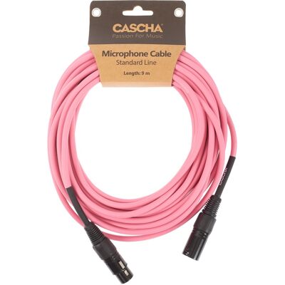 Cascha Standard Line Mic Cable Pink 9m Cascha Standard Line Mic Cable Pink 9m