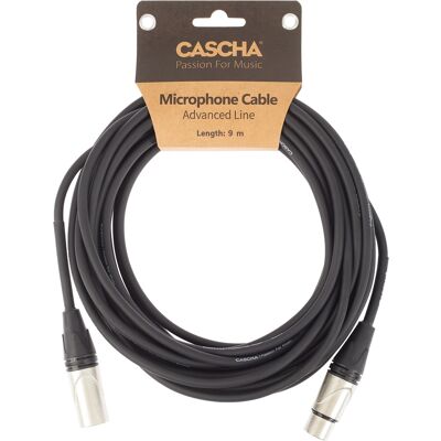 Cascha Advanced Line Mic Cable Black 9m Cascha Advanced Line Mic Cable Black 9m