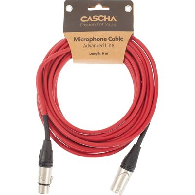Cascha Advanced Line Mic Cable Red 6m Cascha Advanced Line Mic Cable Red 6m