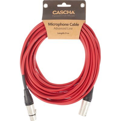 Cascha Advanced Line Mic Cable Red 9m Cascha Advanced Line Mic Cable Red 9m
