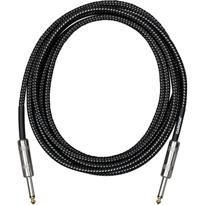 Cascha Standard Line Guitar Cable Straight Black Tweed 9m Cascha Standard Line Guitar Cable Straight Black Tweed 9m