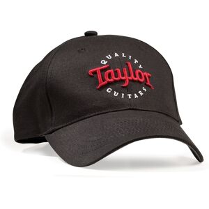 Taylor Black Cap, Red/Wht Emb- One Size Taylor Black Cap, Red/Wht Emb- One Size