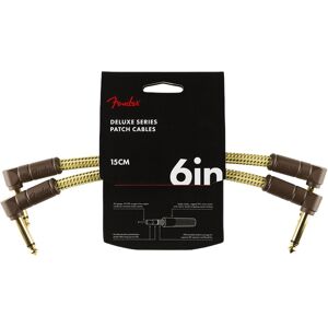 Fender Deluxe Series 6'' Patch Cable Tweed 2-Pack Fender Deluxe Series 6'' Patch Cable Tweed 2-Pack