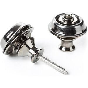 Dunlop Straplok Dual Design Black Chrome Dunlop Straplok Dual Design Black Chrome