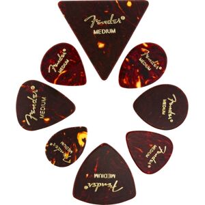 Fender All Shapes Celluloid Picks Medley Tortoise Shell Medium Fender All Shapes Celluloid Picks Medley Tortoise Shell Medium