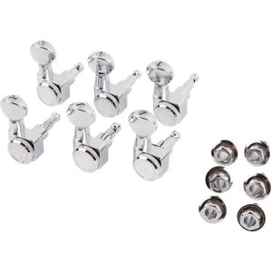 Fender Locking Tuning Machines, Vintage Buttons, Polished Chrome Fender Locking Tuning Machines, Vintage Buttons, Polished Chrome