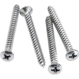 Fender Neck Mounting Screws, Chrome Fender Neck Mounting Screws, Chrome